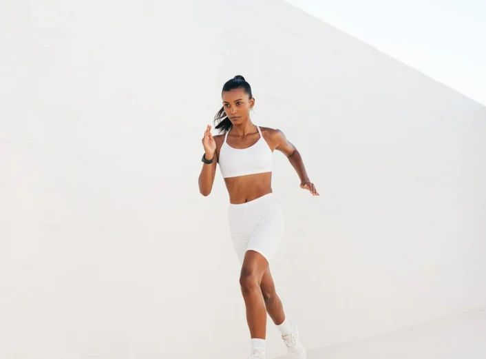 Sportive en mouvement